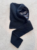 Handmade Crochet Scoodie (Scarf + Hoodie)