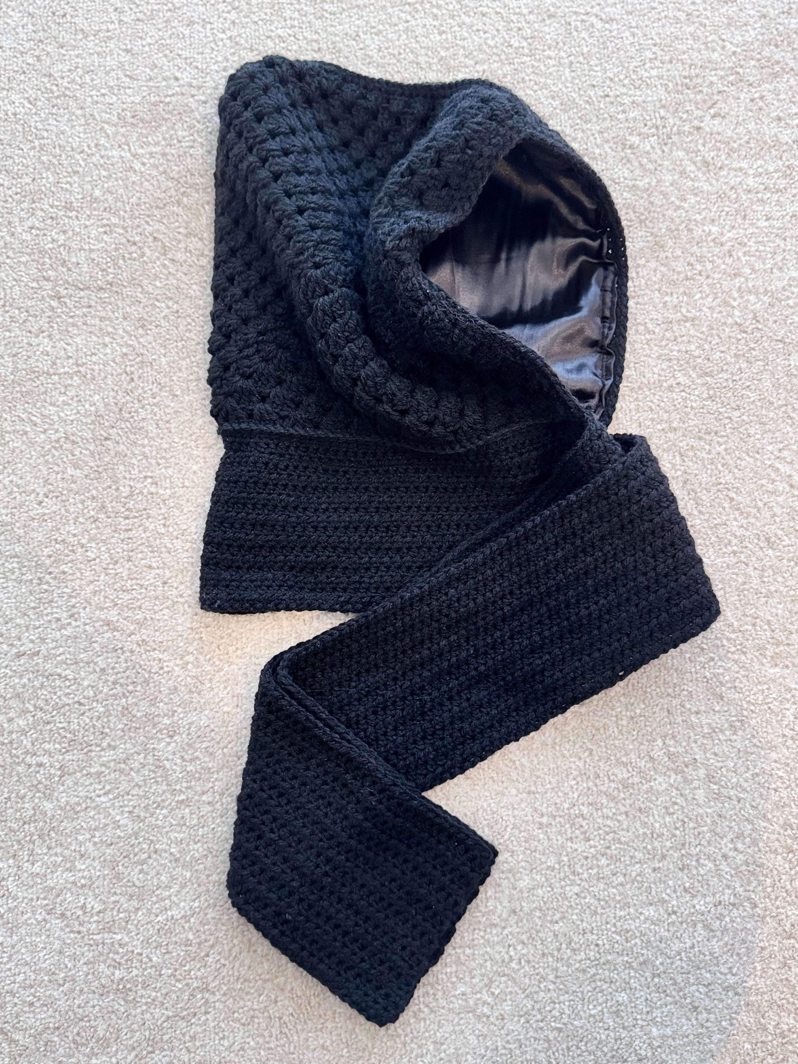 Handmade Crochet Scoodie (Scarf + Hoodie)